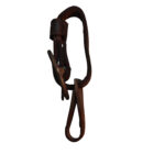 Partei Dolch Gehänge Karabiner Braun Leder – Bild 3