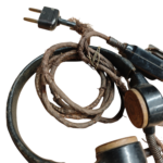 Wehrmacht Kehlkopfmikrofon (Fu)b Funk Umschalter zweipoliger Stecker Luftwaffe Heer 2WK WW2 – Bild 11