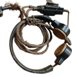 Wehrmacht Kehlkopfmikrofon (Fu)b Funk Umschalter zweipoliger Stecker Luftwaffe Heer 2WK WW2 – Bild 9