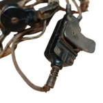 Wehrmacht Kehlkopfmikrofon (Fu)b Funk Umschalter zweipoliger Stecker Luftwaffe Heer 2WK WW2 – Bild 7